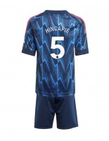 Arsenal Piero Hincapie #5 Bortedraktsett Barn 2025-26 Korte ermer (+ bukser)